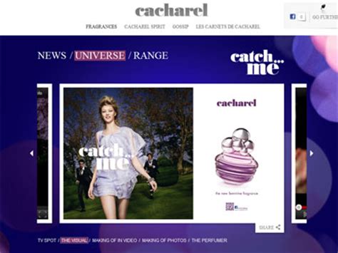 cacharel perfume website.